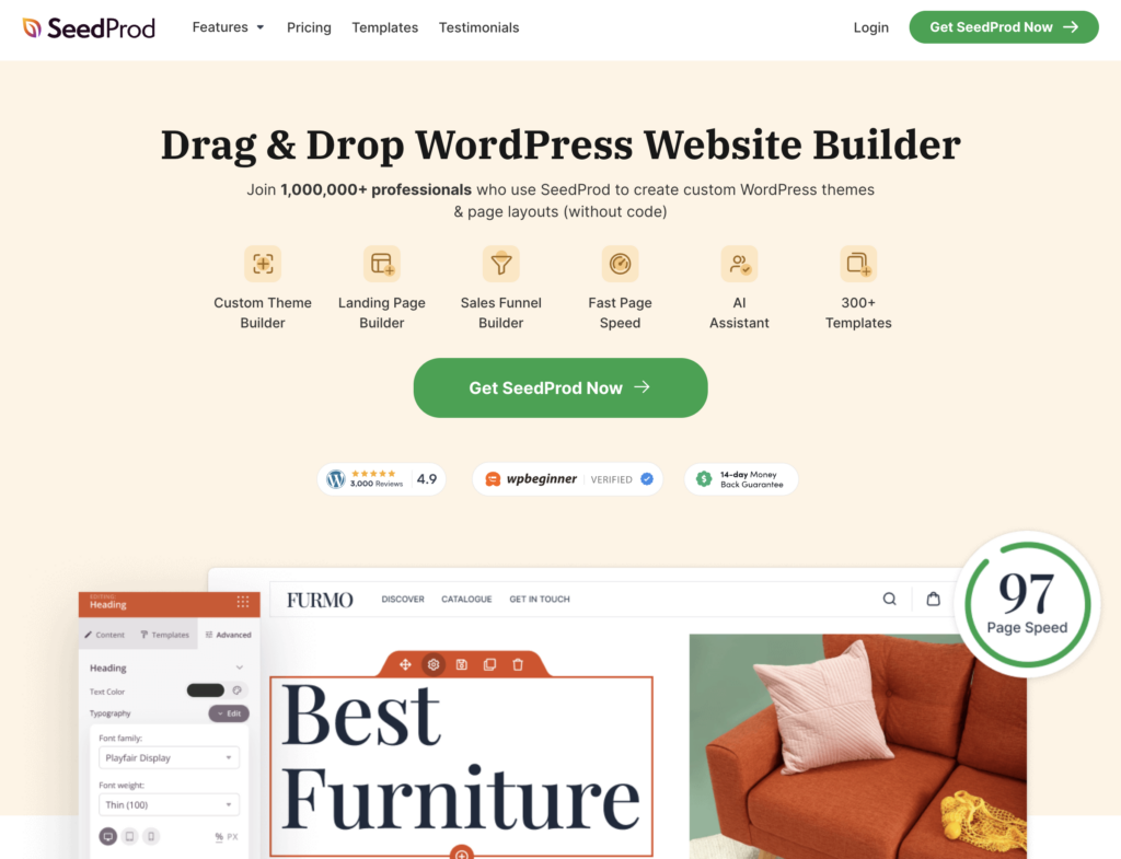 SeedProd_WordPress Themes for Personal Websites